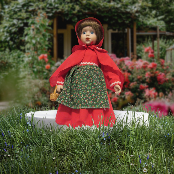 Dan Dee International Fairytale Collection Little Red Riding Hood Porcelain Doll - Picture 1 of 12
